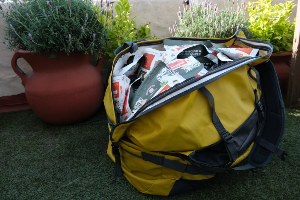 La comida deshidratada llena